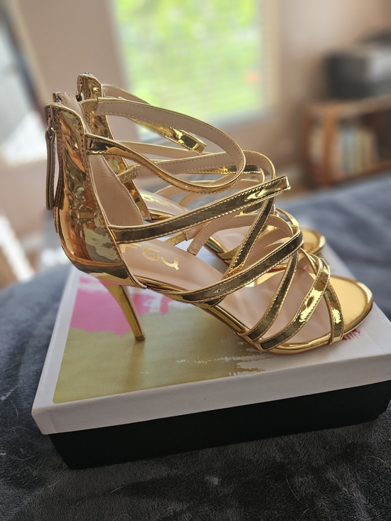 FSJ Shoes - Extra Wide Custom Made Latin Inspired Stiletto Sandals